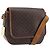 Céline Bolso de Hombro de Lona Macadam CELINE en Cuero PVC Marrón Dorado Auth INZ030 Castaño