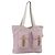 Borsa Tote Prada in nylon rosa argento Auth hk3682