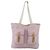 Borsa Tote Prada in nylon rosa argento Auth hk3682 - vista 13