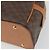Céline Borsa a mano in tela Macadam CELINE in pelle PVC marrone oro Auth YKZ1476A D'oro - vista 10