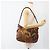 Salvatore Ferragamo Schultertasche aus PVC-Leder Braun Gold Auth bs34213 Golden - Ansicht 22