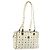 Borsa Tote MCM Logogram Vicetos in pelle PVC bianca e oro Auth YKZ095 Bianco D'oro