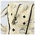 Borsa Tote MCM Logogram Vicetos in pelle PVC bianca e oro Auth YKZ095 Bianco D'oro - vista 16