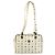 Borsa Tote MCM Logogram Vicetos in pelle PVC bianca e oro Auth YKZ095 Bianco D'oro - vista 2