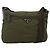 PRADA Schultertasche Nylon Khaki Silber Authentisch INZ035