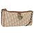Borsa a spalla Christian Dior Trotter Romantic in PVC beige argento Auth BAZ781