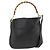 Borsa a Spalla in Pelle Gucci Bamboo 2way Nera Oro 001 1781 1638 Auth BAZ883 Nero D'oro