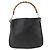Borsa a Spalla in Pelle Gucci Bamboo 2way Nera Oro 001 1781 1638 Auth BAZ883 Nero D'oro - vista 2