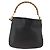 Borsa a Spalla in Pelle Gucci Bamboo 2way Nera Oro 001 1781 1638 Auth BAZ883 Nero D'oro - vista 3