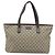 Gucci Borsa Tote GG Supreme in PVC Beige Argento 211137 Auth YKZ140 - vista 2