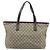 Gucci Borsa Tote GG Supreme in PVC Beige Argento 211137 Auth YKZ140 - vista 3