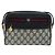 Borsa a Spalla GUCCI GG Supreme Sherry Line PVC Blu Navy Oro Rosso Auth YKZ858 D'oro - vista 2