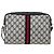 Borsa a Spalla Gucci GG Supreme Sherry Line PVC Blu Navy Oro 24 02 005 Auth AMZ375 D'oro - vista 3