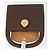Céline Borsa a mano in tela Macadam Medallion CELINE in pelle PVC marrone oro Auth INZ093A D'oro - vista 15