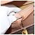 Céline Borsa a mano in tela Macadam Medallion CELINE in pelle PVC marrone oro Auth INZ093A D'oro - vista 22