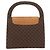 Céline Borsa a mano in tela Macadam Medallion CELINE in pelle PVC marrone oro Auth INZ093A D'oro - vista 3