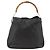 Borsa a Spalla in Pelle Gucci Bamboo 2way Nera Oro 001 1577 Auth YKZ474 Nero D'oro - vista 3
