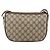 Borsa Sherry Line GG Supreme Web di GUCCI in PVC beige e oro 89 02 032 Auth INZ106 D'oro - vista 3