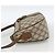 Borsa Sherry Line GG Supreme Web di GUCCI in PVC beige e oro 89 02 032 Auth INZ106 D'oro - vista 4