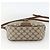 Borsa Sherry Line GG Supreme Web di GUCCI in PVC beige e oro 89 02 032 Auth INZ106 D'oro - vista 9