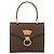 Céline Borsa a mano in tela Macadam CELINE in pelle PVC marrone e oro Auth hk3589 D'oro - vista 2