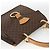 Céline Borsa a mano in tela Macadam CELINE in pelle PVC marrone e oro Auth hk3589 D'oro - vista 6