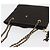 BALLY Borsa Tote a Catena Nylon Marrone Oro Auth 172818 D'oro - vista 6