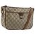 Borsa Sherry Line GG Supreme Web di GUCCI in PVC beige e oro 89 02 077 Auth 174712 D'oro