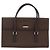 Burberry Borsa a mano in pelle marrone argento Auth 174424 - vista 13
