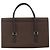 Burberry Borsa a mano in pelle marrone argento Auth 174424 - vista 2