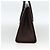 Burberry Borsa a mano in pelle marrone argento Auth 174424 - vista 3