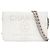 Borsa a spalla Chanel Deauville con catena Rosa Bianco