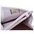 Borsa a spalla Chanel Deauville con catena Rosa Bianco - vista 12