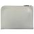 Clutch in pelle grigia Hermès per documenti Marrone - vista 3