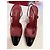 Tacones slingback Chanel 9 cm. Matthieu Blazy. Cuero acolchado burdeos/negro - vista 2