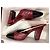 Tacones slingback Chanel 9 cm. Matthieu Blazy. Cuero acolchado burdeos/negro - vista 6