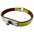 Bracciale Micro Kelly di Hermès in pelle gialla Giallo