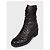 Braune gesteppte Leder Schnürstiefel von Chanel - Größe 8/38 Gebraucht - Ansicht 3