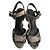 Alice + Olivia Python Effect Wedge Sandals – Leather – Platform Heel – Size 39 Python print - view 3