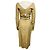 Vestido midi envolvente de algodón beige Dolada de Dries Van Noten Camello - vista 3