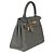 Hermès Gris Meyer Clemence Retourne Kelly 28 GHW Marrone - vista 2
