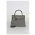 Hermès Gris Meyer Clemence Retourne Kelly 28 GHW Marrone - vista 8