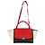 Céline Borsa Trapeze Piccola in Pelle di Vitello Grana Rossa Nera Bianca Celine Rosso Multicolore - vista 5