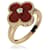 Vintage Alhambra Ring aus Gelbgold, Karneol und Diamant von Van Cleef & Arpels  - Ansicht 2