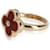 Vintage Alhambra Ring aus Gelbgold, Karneol und Diamant von Van Cleef & Arpels  - Ansicht 3