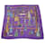 Hermès Foulard in seta con nappe Multicolore Porpora  - vista 1
