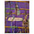 Hermès Foulard in seta con nappe Multicolore Porpora  - vista 3