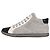Chanel Graue Textil-Leder Sneakers EU 37 gebraucht