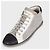 Chanel Graue Textil-Leder Sneakers EU 37 gebraucht - Ansicht 3