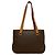 Céline Celine Vintage Macadam Blazon Logo Muster Leder Tote Bag Braun - Ansicht 3